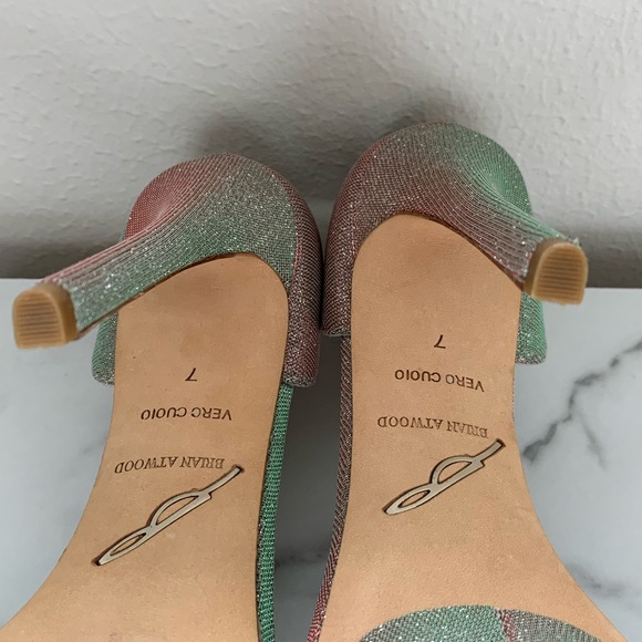 Brian Atwood Shimmer Heels - Size 7 - Picture 10 of 10